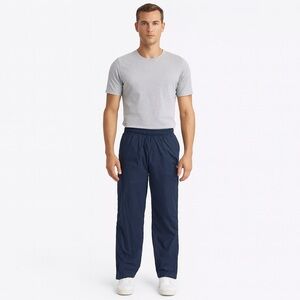 New Balance Men’s Large Track Pants Navy Blue Lightweight Windbreaker Joggers